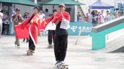 Sanggoe Darma Sukses Raih Medali Perak Cabor Skateboard di Asian Games 2022