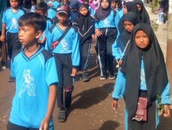 Memperingati Hari Guru Nasional 2023, PGRI Kecamatan Ajung Kabupaten Jember Gelar Jalan Sehat