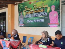 Polres Wonogiri dan Yayasan Kemala Bhayangkari Gelar Pasar Murah