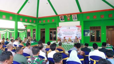 Jalin Silaturahmi, Polres Bojonegoro Gelar Cangkrukan Kamtibmas Bersama Tiga Pilar Plus di Gayam